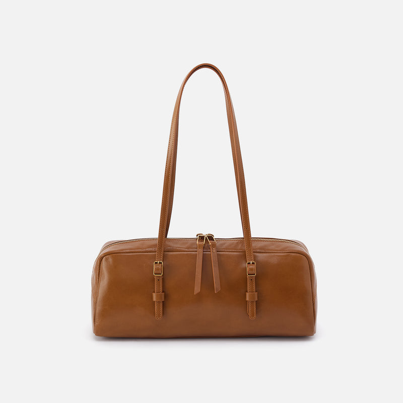 Scottie Satchel in Polished Leather - Truffle