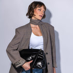 Alba Frame Large Shoulder In Polished Leather