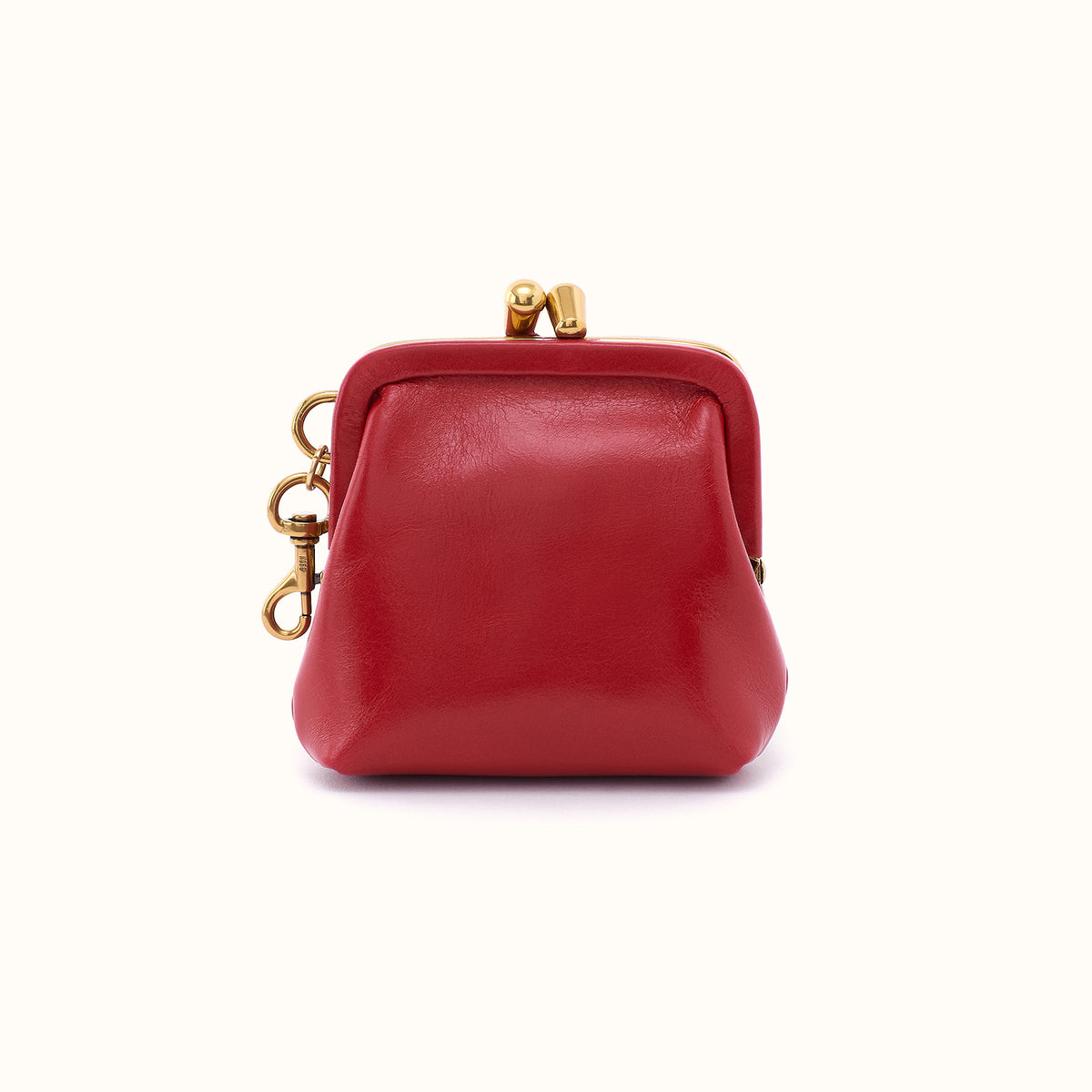 Alba Frame Clip Pouch In Polished Leather