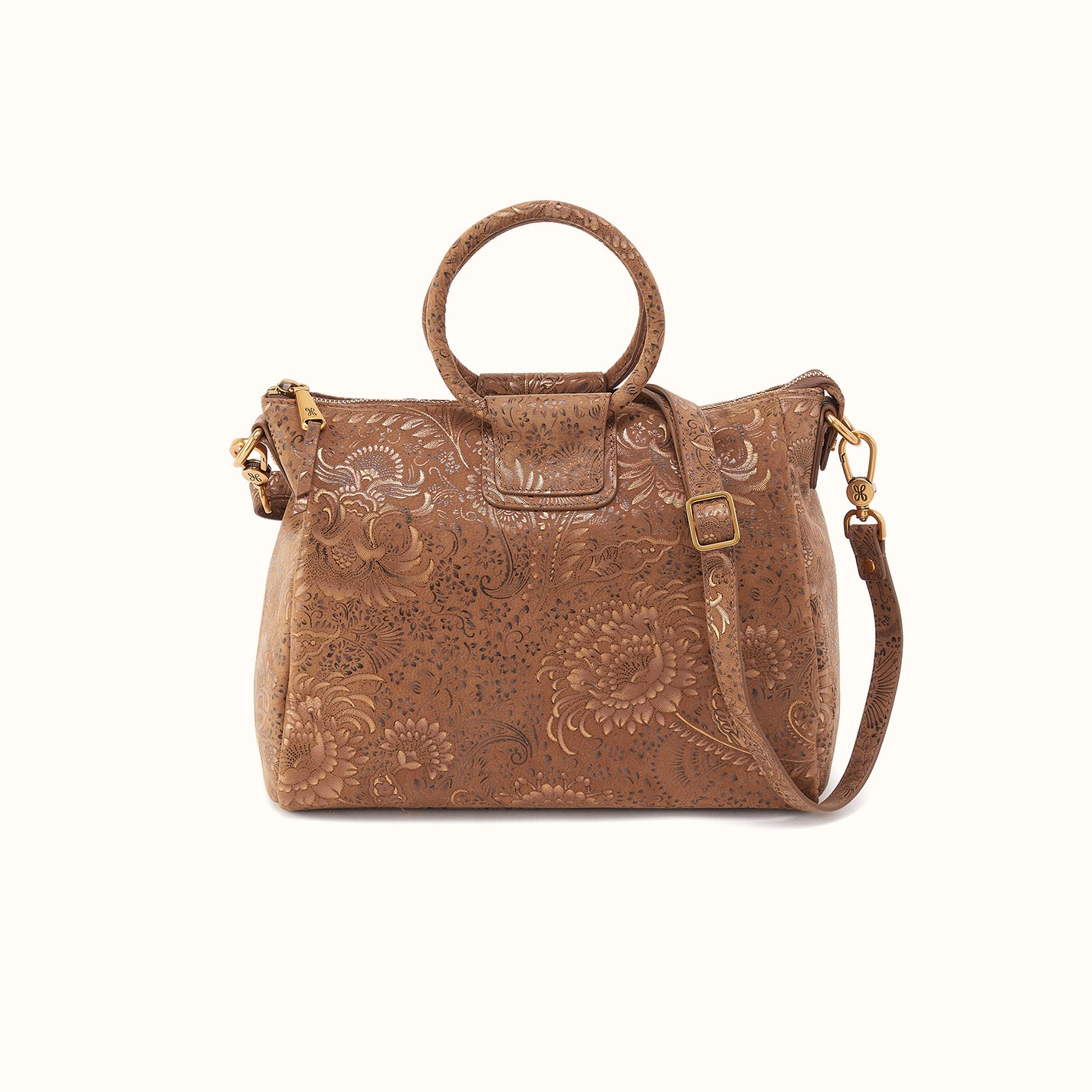 【美品・ほぼ未使用】Level-M056-117 Sheila Medium Satchel In Printed Leather - Mink Folklore – HOBO