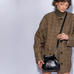 Alba Frame Crossbody In Polished Leather