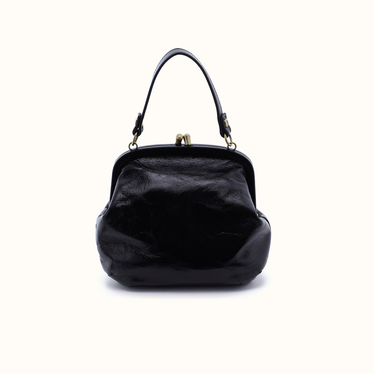 Alba Frame Crossbody In Polished Leather