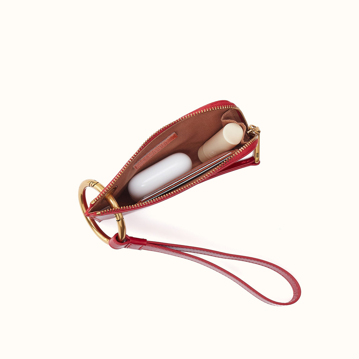 Jett Cc Wristlet In Polished Leather