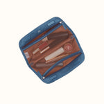 Beauty Brush Case In Metallic Leather