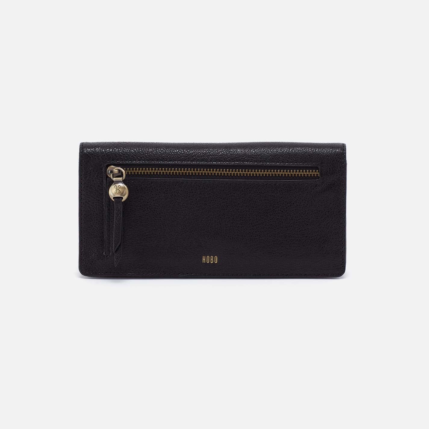 (取寄) ホーボー レディース ハットン スモール ウォレット HOBO women Hutton Small Wallet Black Hutton Large Wallet in Micrograin Leather - Black – HOBO