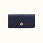 Hutton Large Wallet In Micrograin Leather