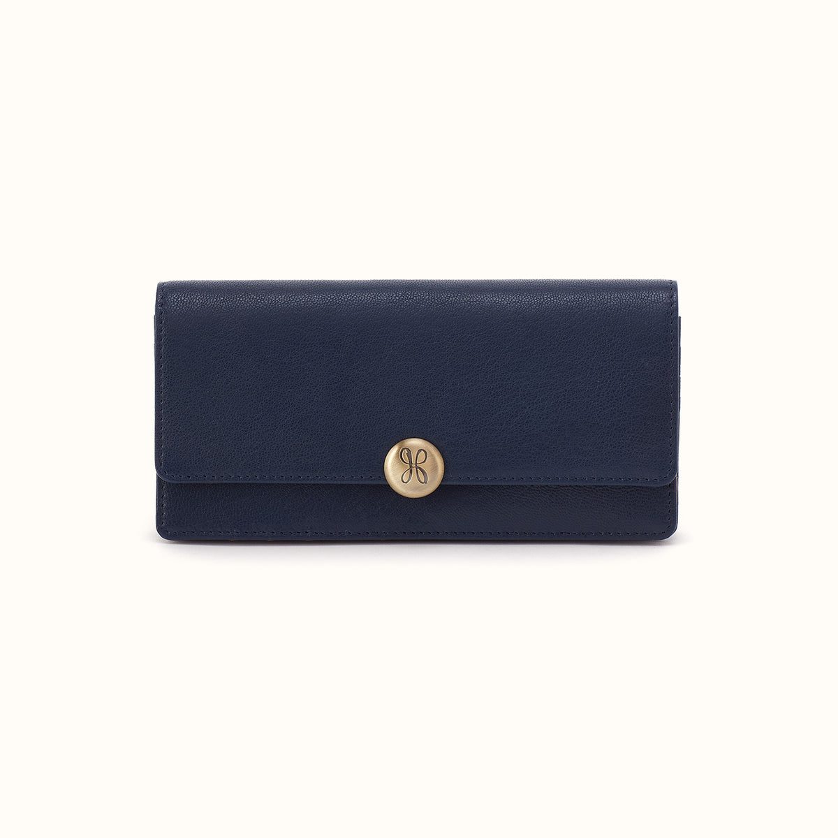 Hutton Large Wallet In Micrograin Leather