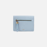 Hutton Small Wallet In Micrograin Leather - Dusted Sky