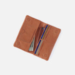 Lumen Continental Wallet in Washed Leather - Harvest Wheat