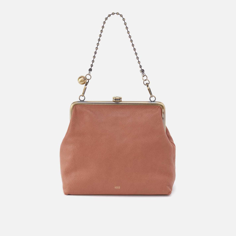 Amelia Crossbody in Micrograin Leather - Glazed Donut