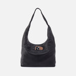 La Jolla Hobo In Cloud Leather - Black