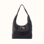 La Jolla Hobo In Cloud Leather - Black