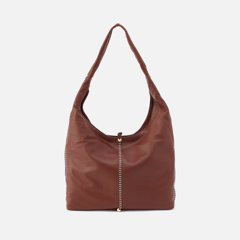 La Jolla Hobo In Cloud Leather - Cocoa Bean