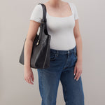 La Jolla Tote In Cloud Leather - Black