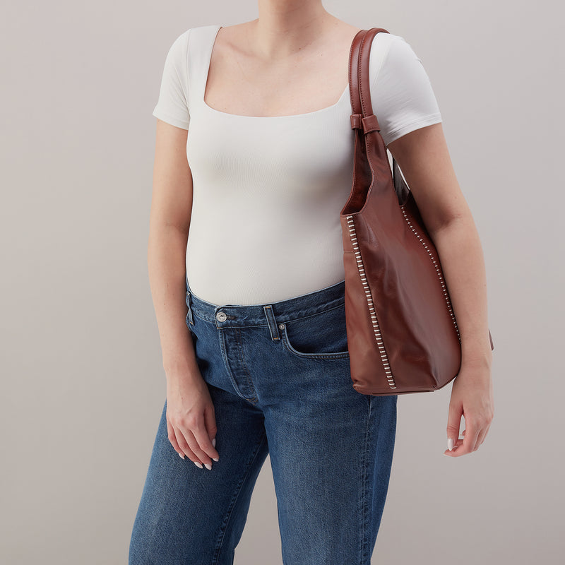 La Jolla Tote In Cloud Leather - Cocoa Bean