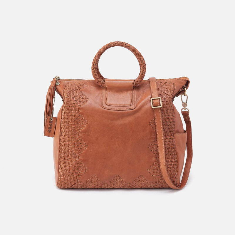 Sheila Large Satchel in Washed Leather - Harvest Wheat