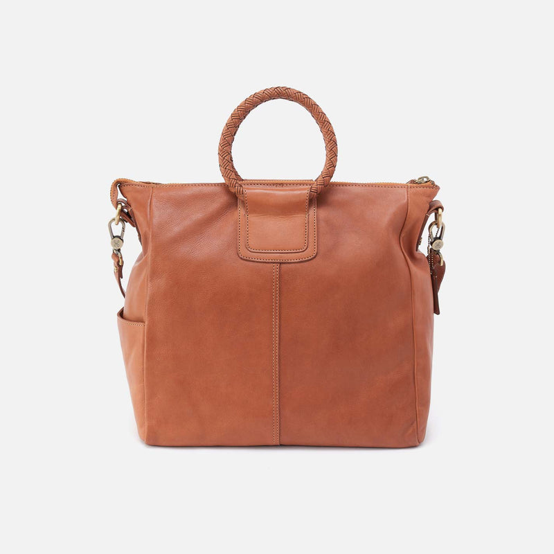 Sheila Large Satchel in Washed Leather - Harvest Wheat
