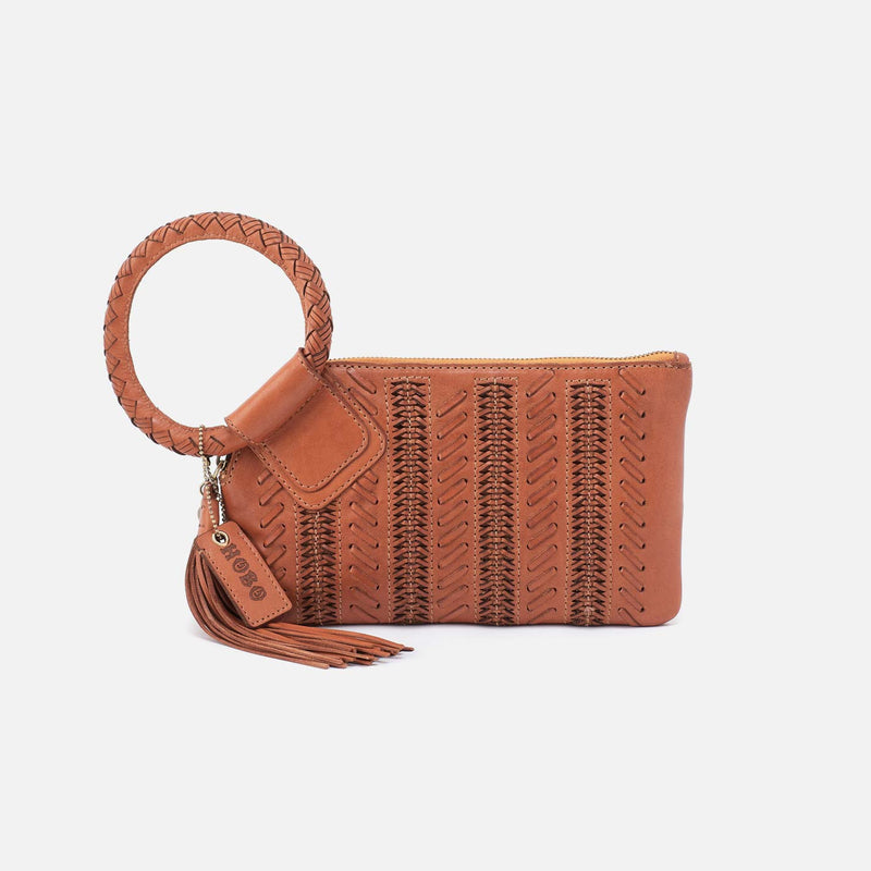 Sable Wristlet in Washed Leather Harvest Wheat – HOBO