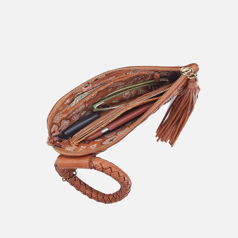 Sable Wristlet in Washed Leather - Harvest Wheat