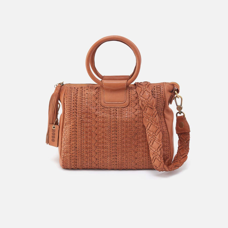 Sheila Medium Satchel in Washed Leather - Harvest Wheat