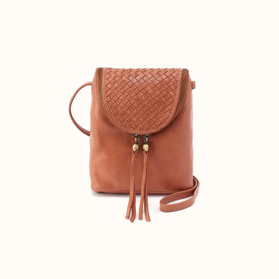 Fern Crossbody In Washed Leather - Harvest Wheat