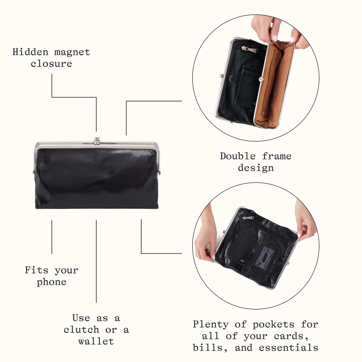 hobo raine sterling leather foldover clutch bag Lauren Clutch-Wallet in Metallic Go Big or Go cooler-bags-insulated-collapsable and perspectives with an Custom Price:tda_price_2704