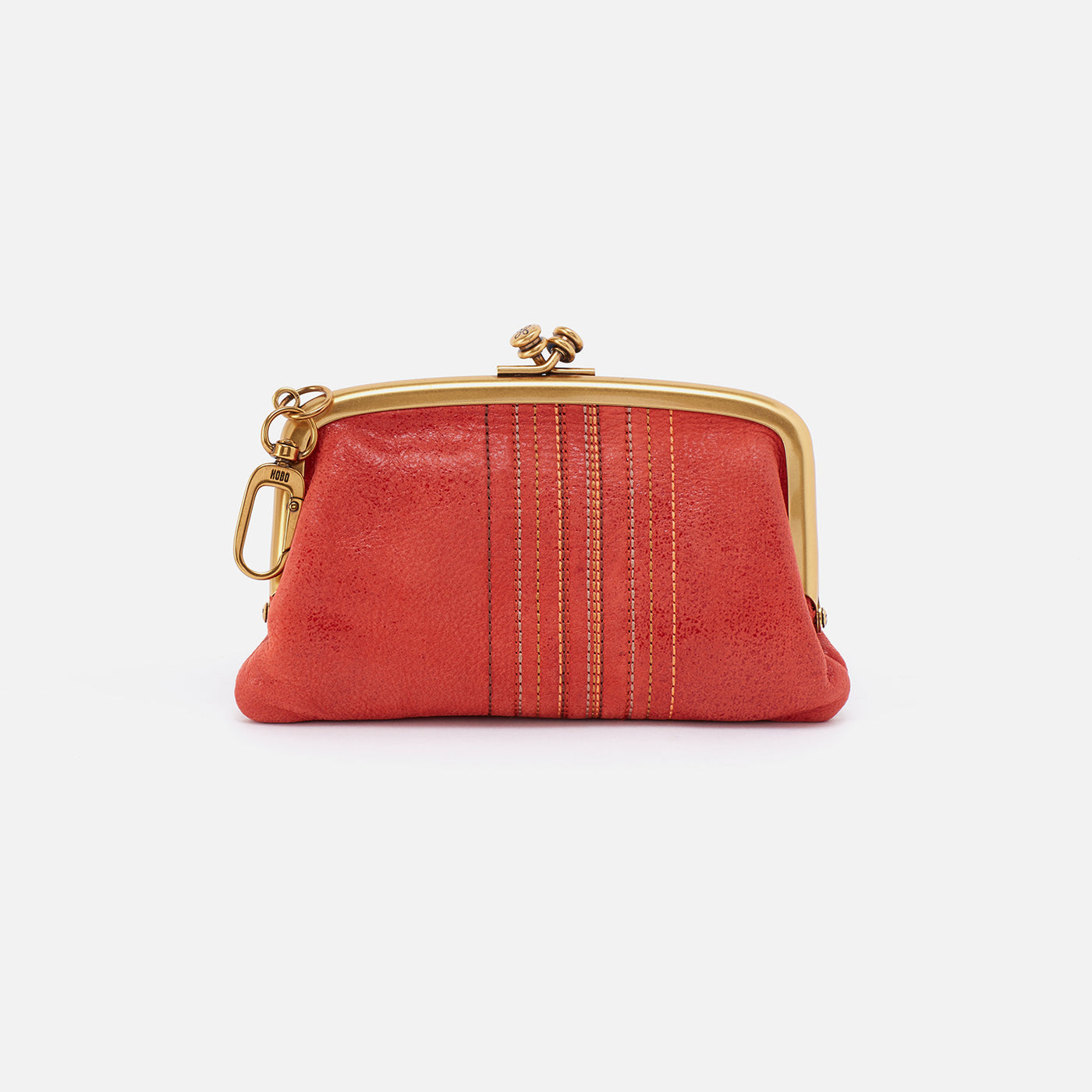 Cheer Frame Pouch in Buffed Leather - Chili