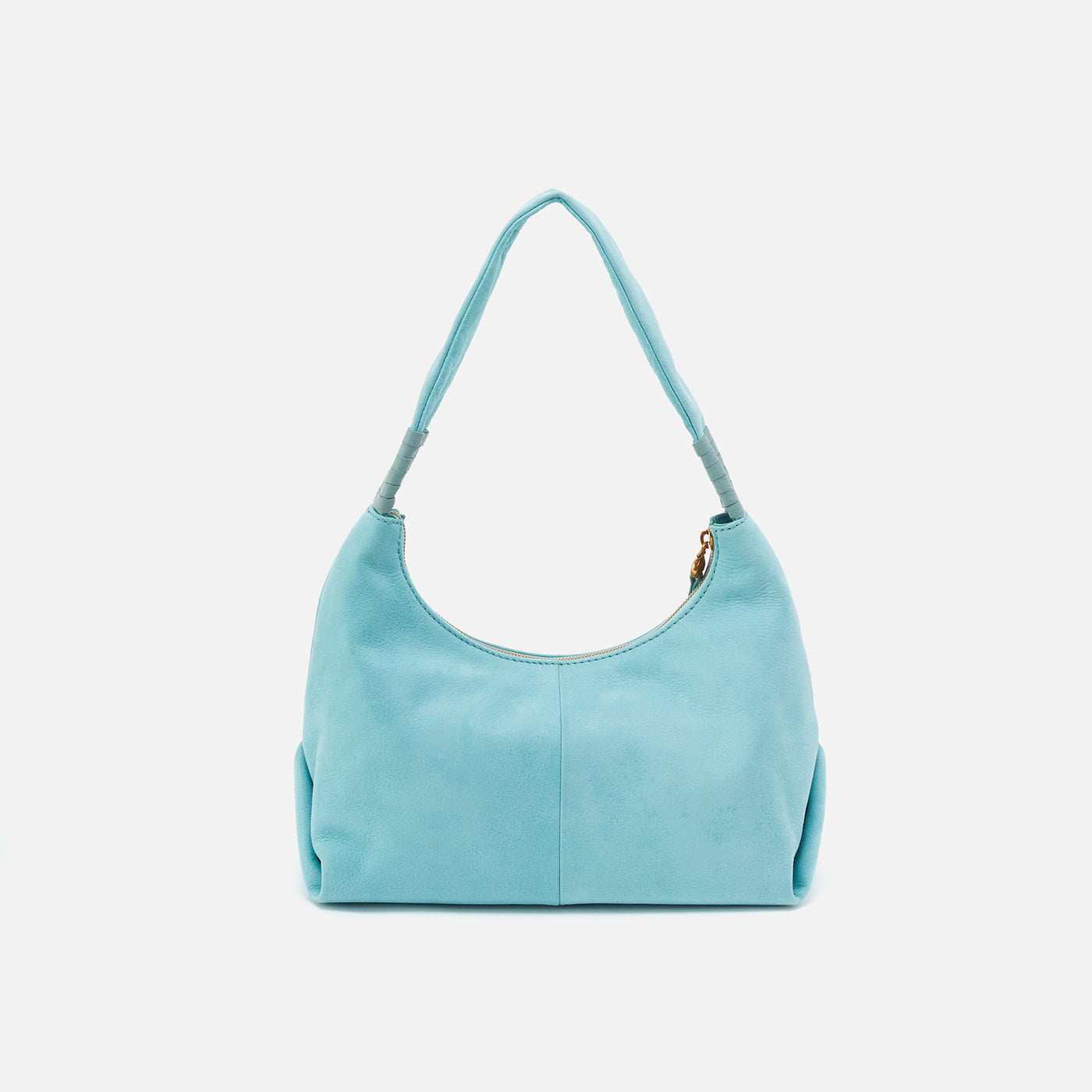 Astrid Shoulder Bag in Buffed Leather - Caribbean Blue