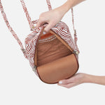 Juno Mini Backpack in Cotton Canvas - Ginger Zebra