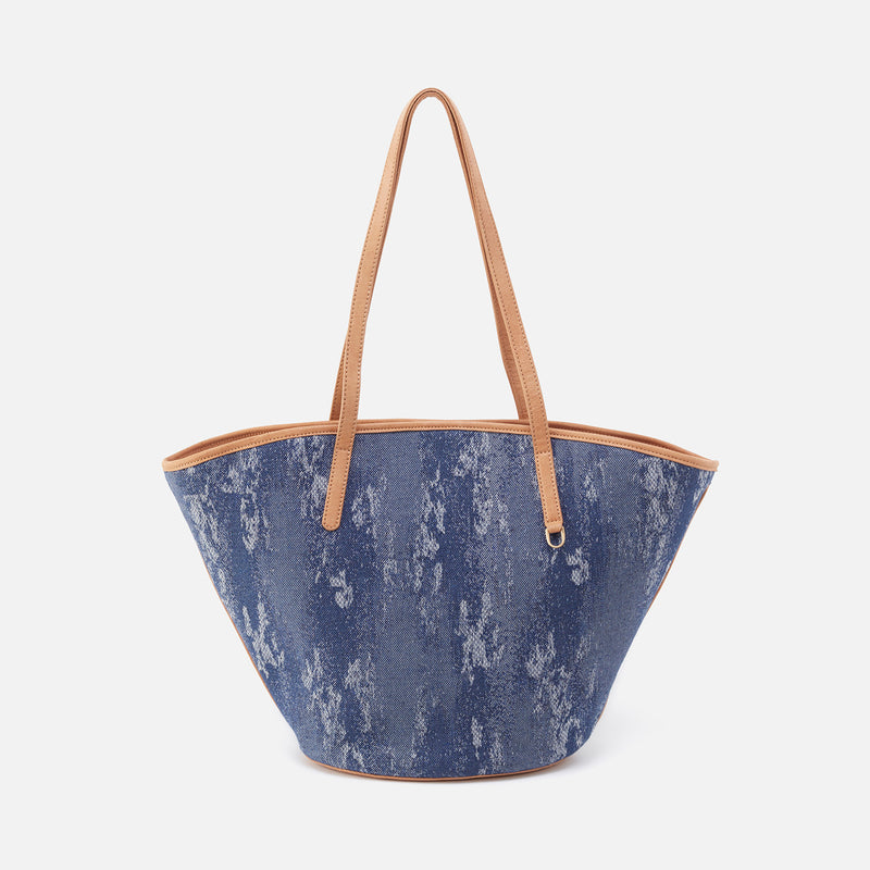 Ellison Tote in Mixed Media - Indigo