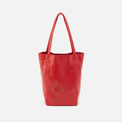 The Giving Tote in Polished Leather - Rio
