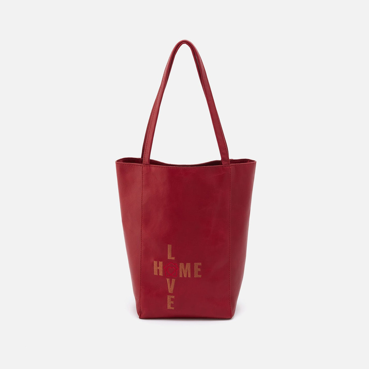 The Giving Tote in Matte Leather - Garnet