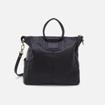 Sheila Large Satchel in Hair-On Leather - Cow Print Black and Brown