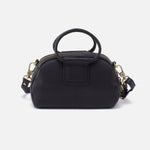 Sheila Small Mini Satchel in Hair-On Leather - Cow Print Black and Brown