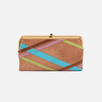 Lauren Clutch-Wallet in Mixed Leathers - Tan