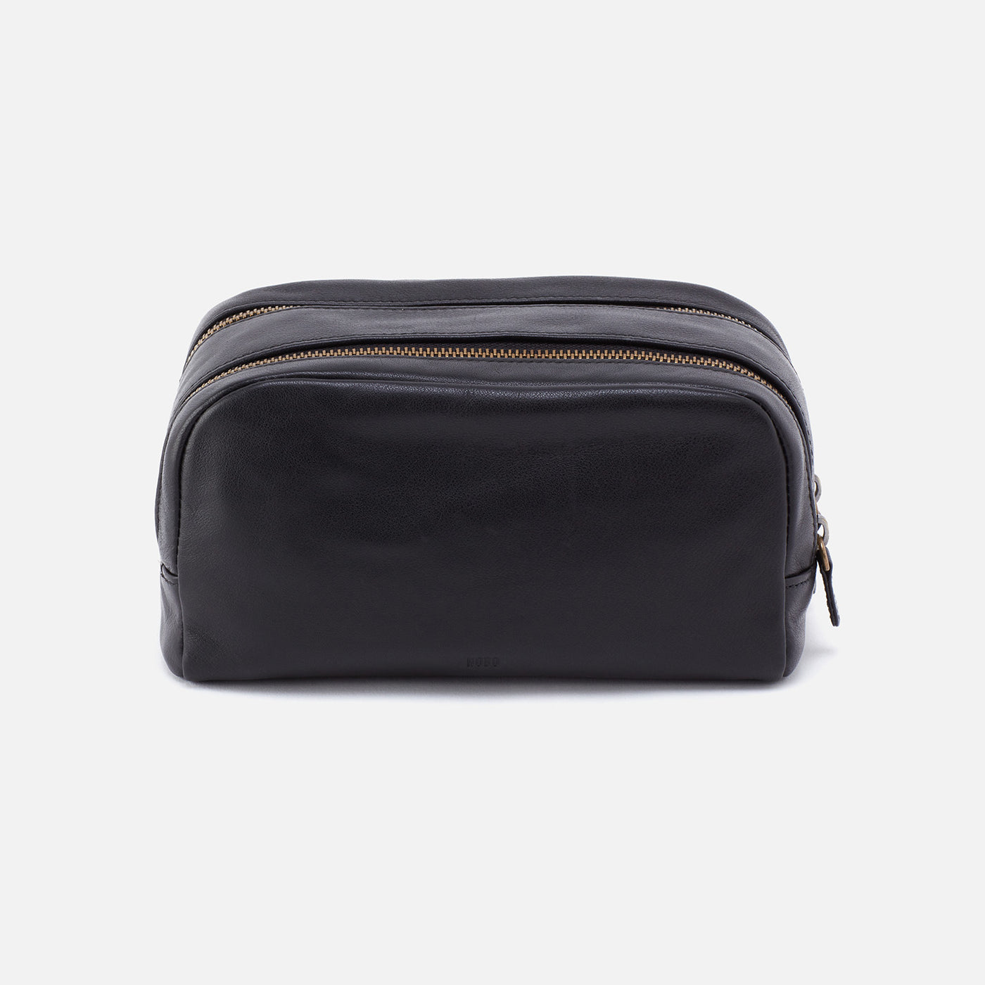 Men's Travel Kit in Silk Napa Leather - Black