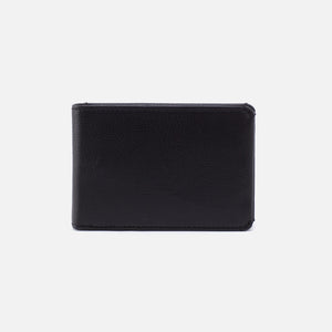 Men's Bifold Wallet in Silk Napa Leather - Black