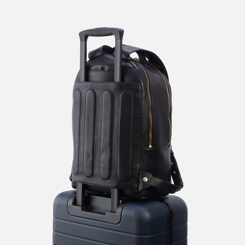 Maddox Backpack in Silk Napa Leather - Blue Camo