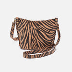 Pier Small Crossbody in Printed Leather - Zebra Stripes