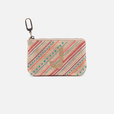 Monogram Pouch in Metallic Soft Leather - J