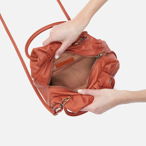 Darling Small Satchel in Soft Leather - Ginger Biscuit