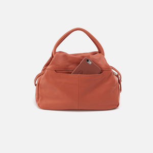 Darling Small Satchel in Soft Leather - Ginger Biscuit