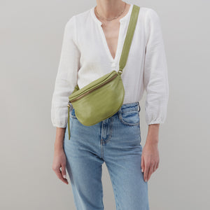 Juno Belt Bag in Soft Leather - Leaf