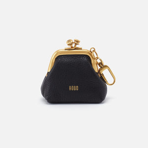 Run Frame Pouch in Pebbled Leather - Black