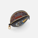 Revolve Clip Pouch in Pebbled Leather - Aquarius