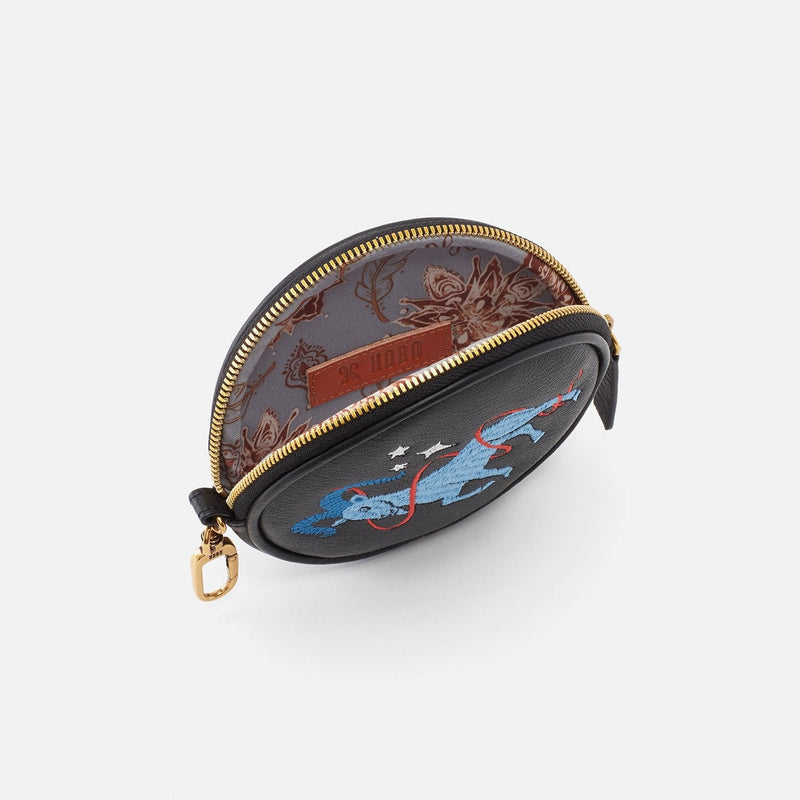 Revolve Clip Pouch in Pebbled Leather - Aries