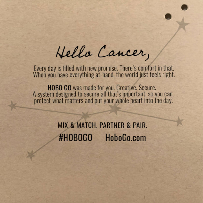 Revolve Clip Pouch in Pebbled Leather - Cancer