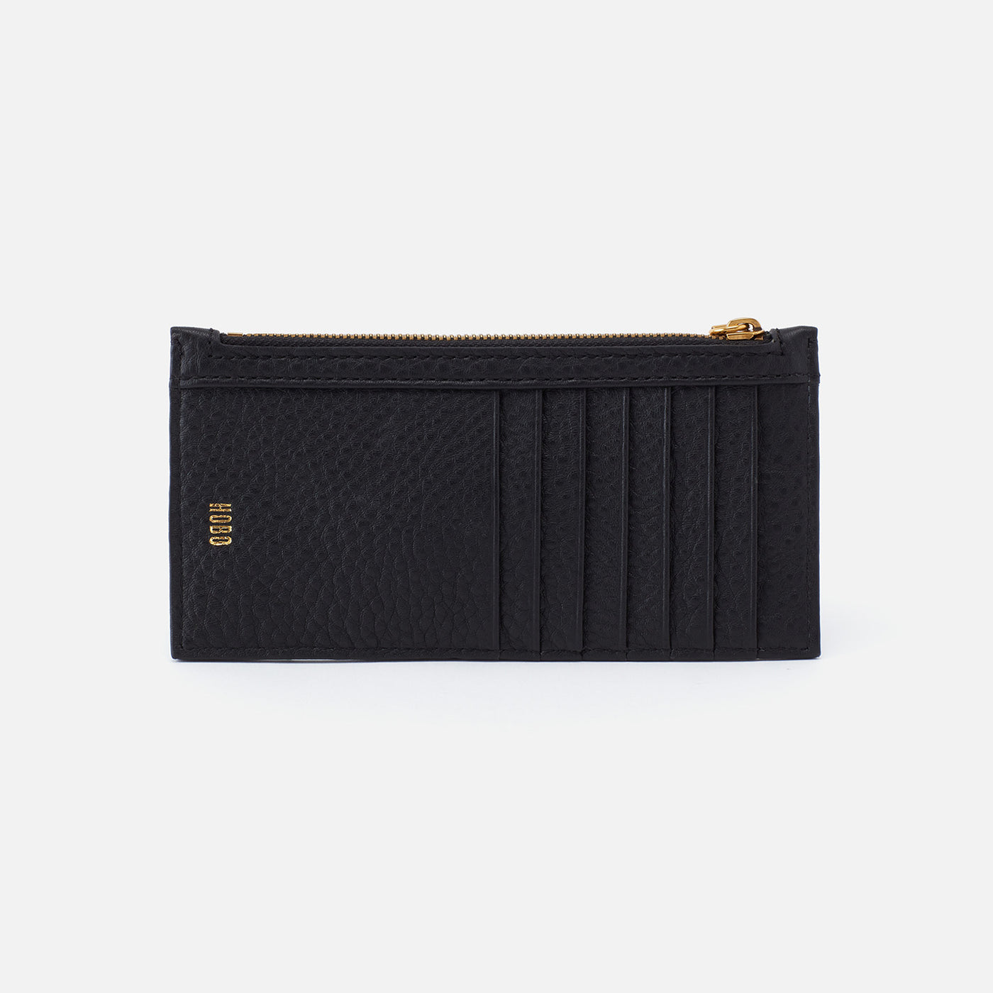 Carte Card Case in Pebbled Leather - Black