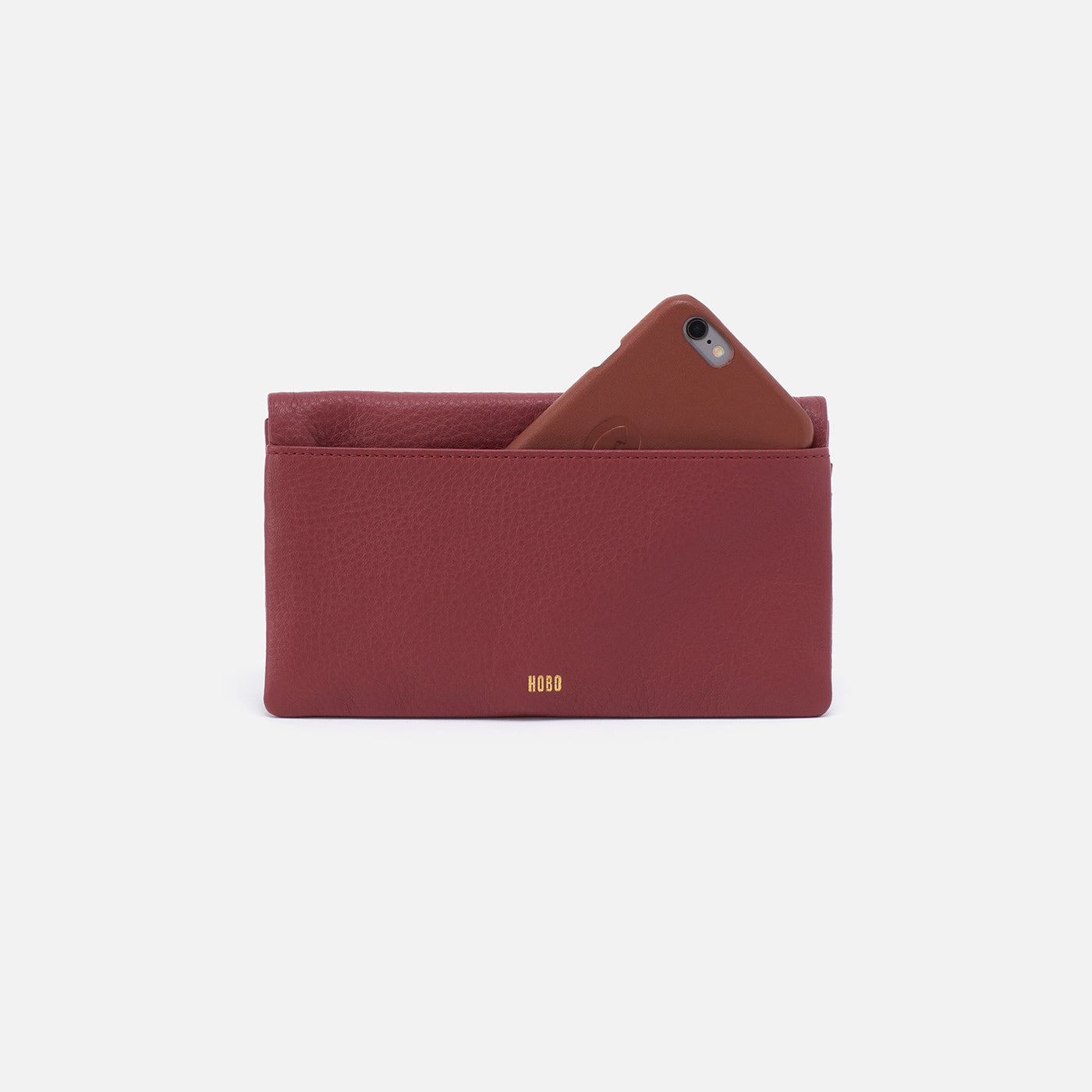 Red shop hobo wallet