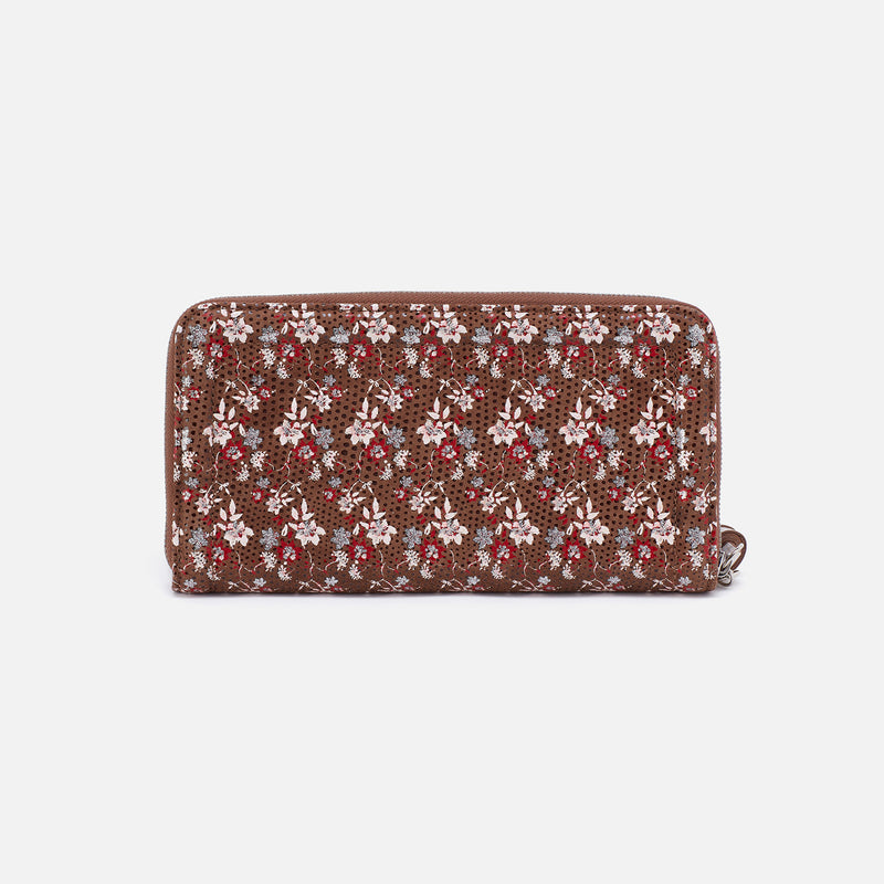 Nila Large Zip Around Continental Wallet in Printed Leather - Ditzy Floral